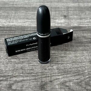 MAC Cosmetics Retro Matte Liquid Lipcolor, Caviar Black, BRAND NEW